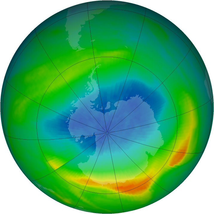 Ozone Map 1980-10-08